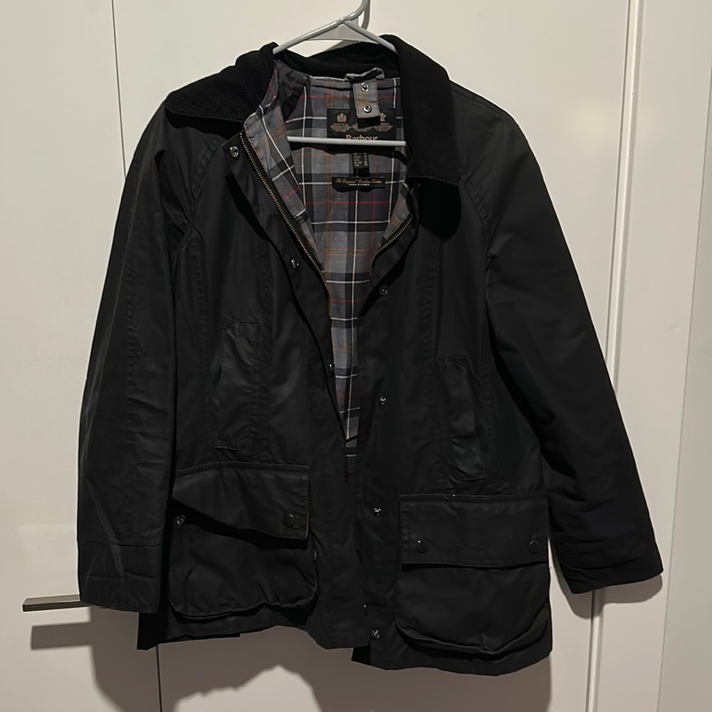 Black Waxed Barbour Jacket